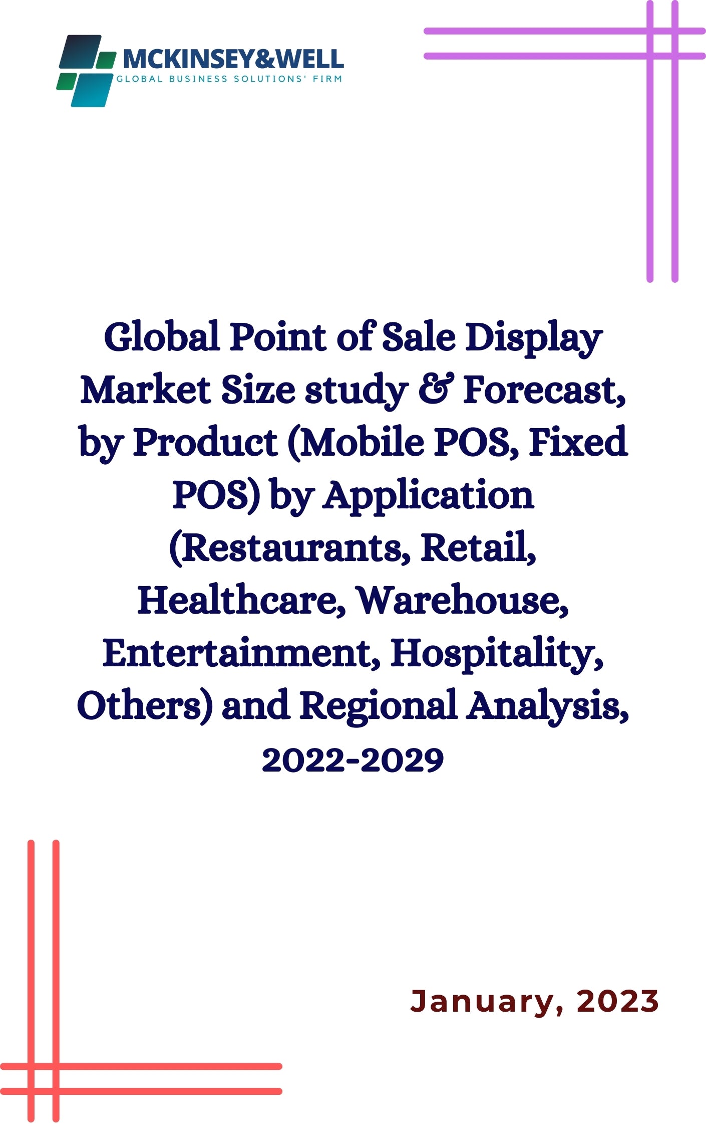 Global Point of Sale Display Market Size study & Forecast, by Product (Mobile POS, Fixed POS) by Application (Restaurants, Retail, Healthcare, Warehouse, Entertainment, Hospitality, Others) and Regional Analysis, 2022-2029