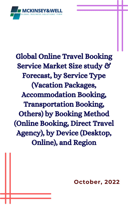 Global Online Travel Booking Service Market Size study & Forecast, by Service Type (Vacation Packages, Accommodation Booking, Transportation Booking, Others) by Booking Method (Online Booking, Direct Travel Agency), by Device (Desktop, Online), and Region