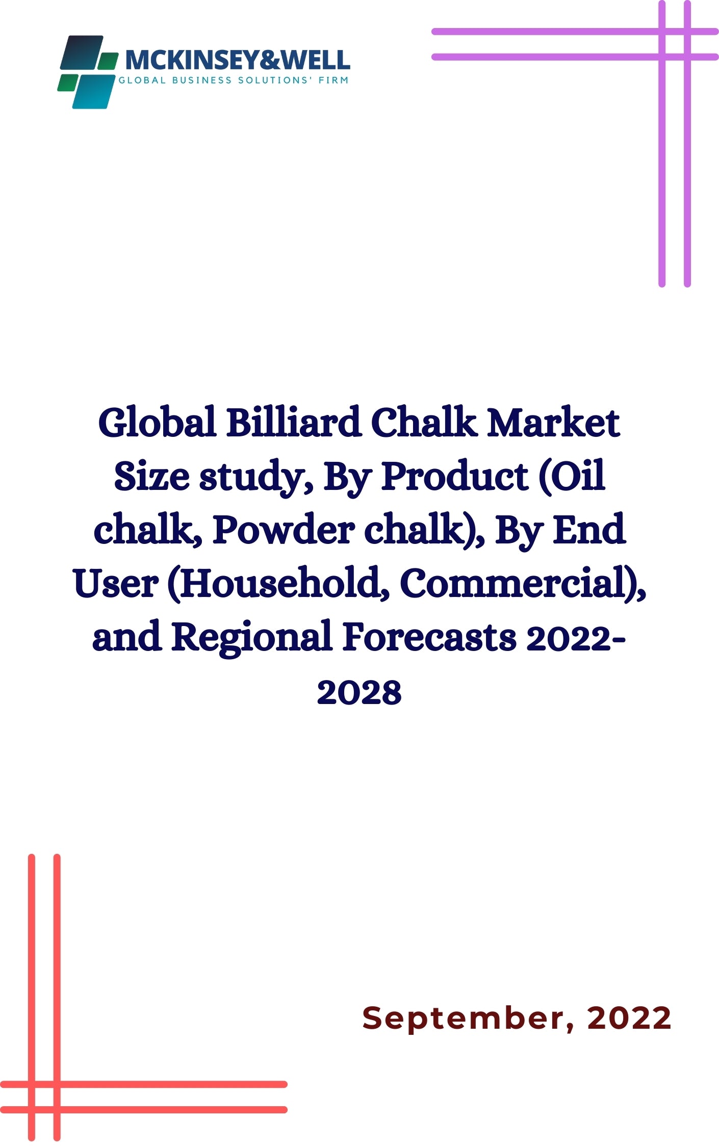 Global Billiard Chalk Market Size study, By Product (Oil chalk, Powder chalk), By End User (Household, Commercial), and Regional Forecasts 2022-2028