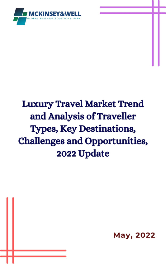 Luxury Travel Market Trend and Analysis of Traveller Types, Key Destinations, Challenges and Opportunities, 2022 Update