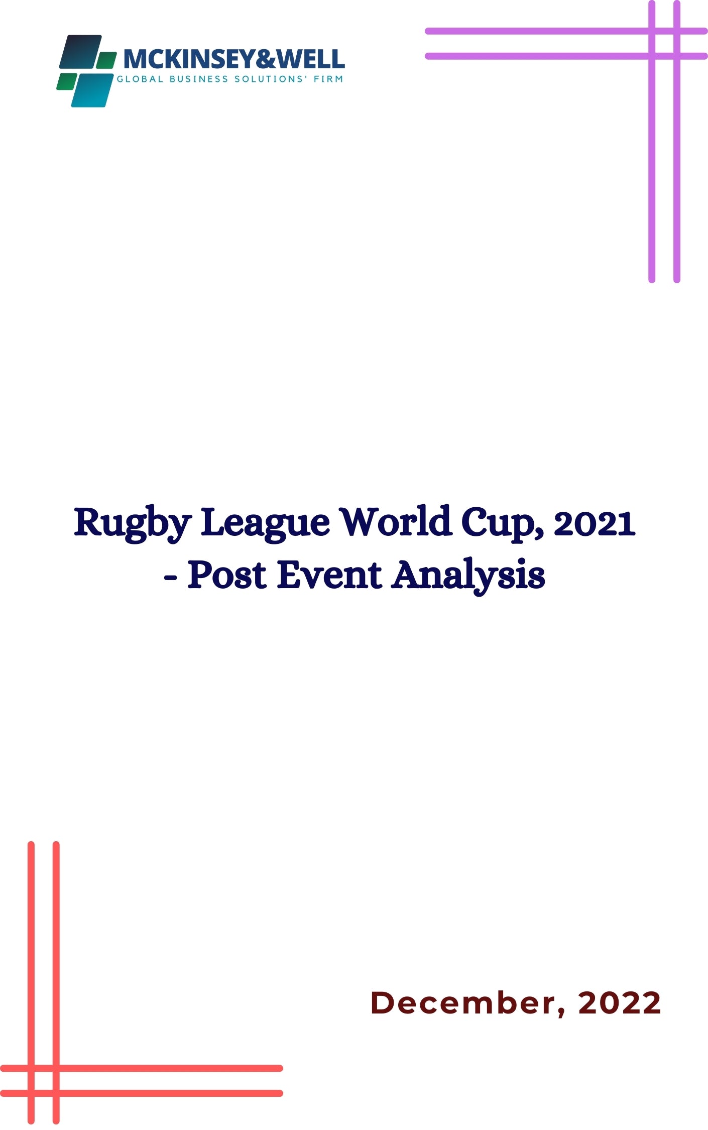 Rugby League World Cup, 2021 - Post Event Analysis