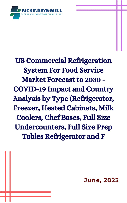 US Commercial Refrigeration System For Food Service Market Forecast to 2030 - COVID-19 Impact and Country Analysis by Type (Refrigerator, Freezer, Heated Cabinets, Milk Coolers, Chef Bases, Full Size Undercounters, Full Size Prep Tables Refrigerator and F