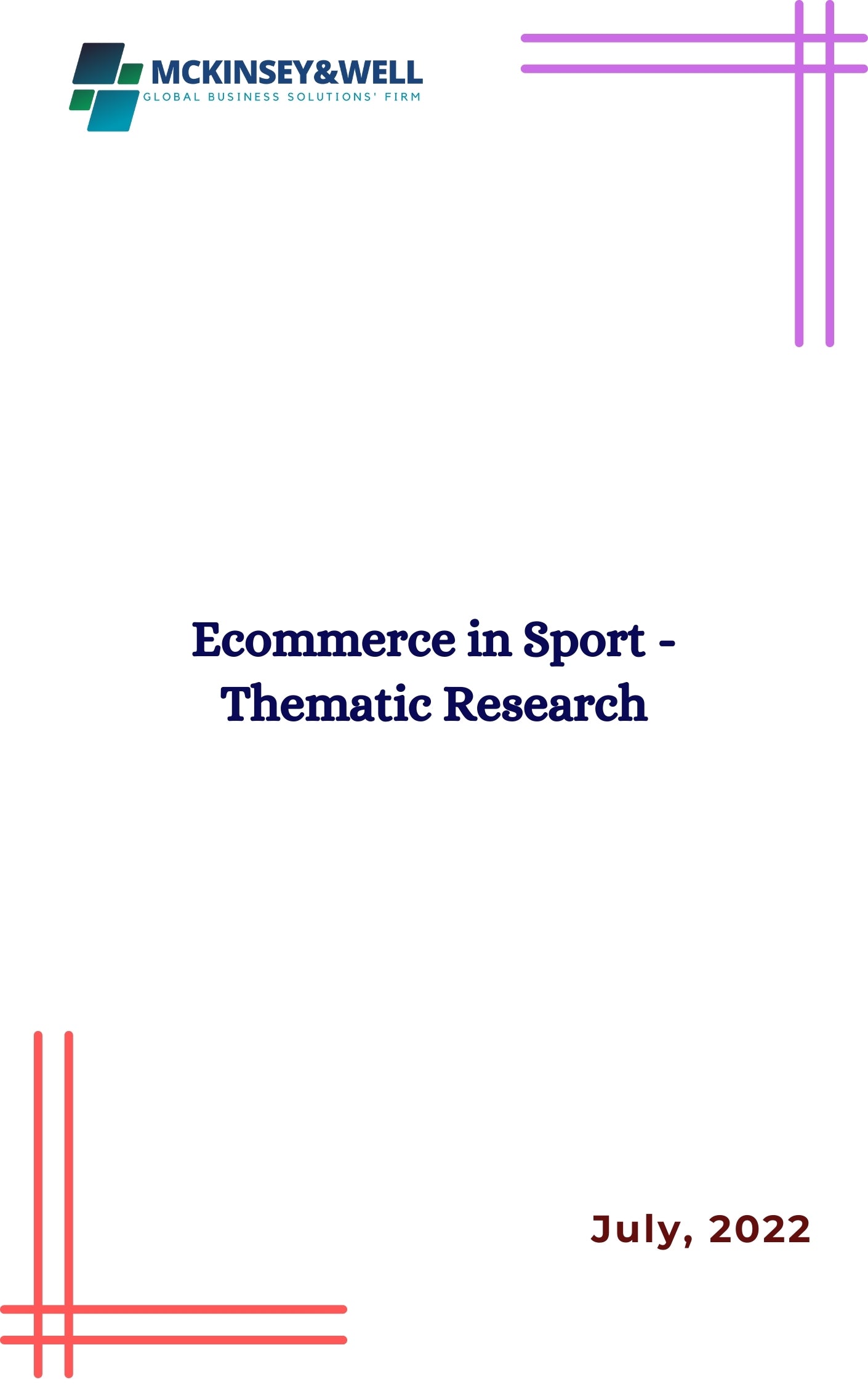 Ecommerce in Sport - Thematic Research