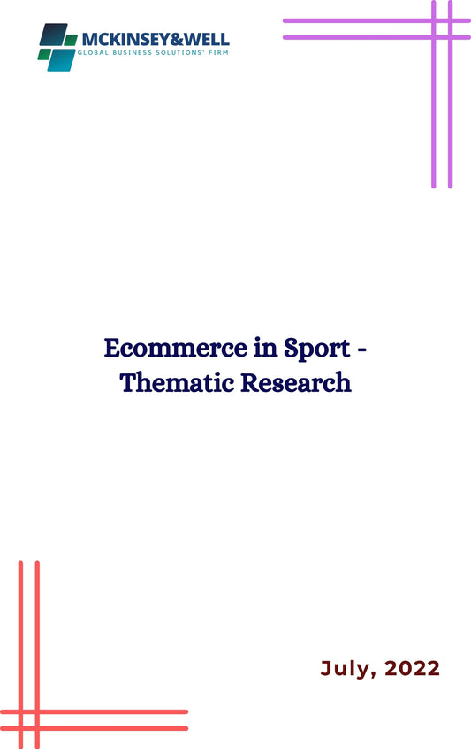 Ecommerce in Sport - Thematic Research