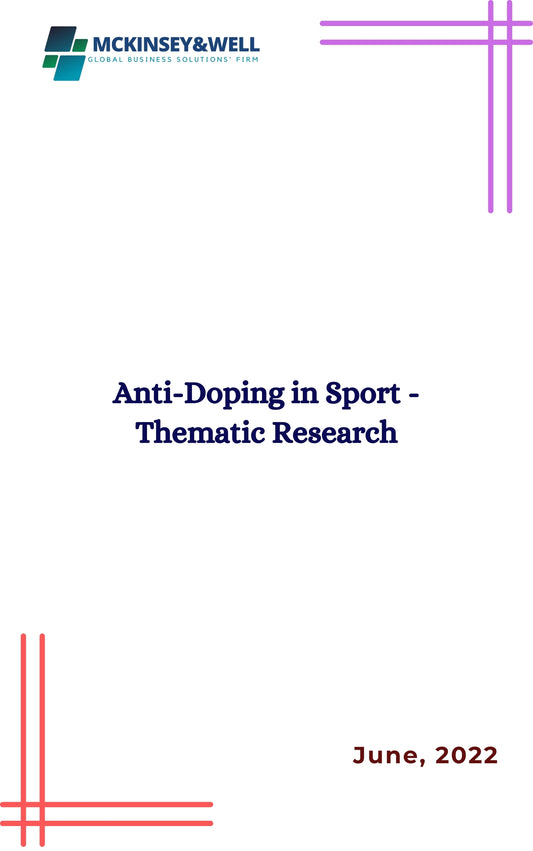 Anti-Doping in Sport - Thematic Research