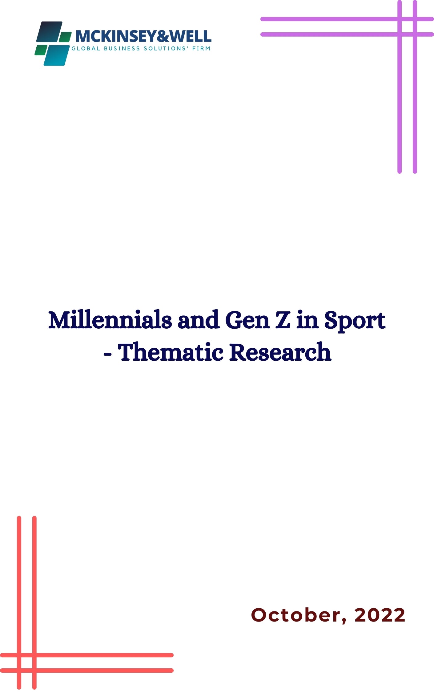 Millennials and Gen Z in Sport - Thematic Research