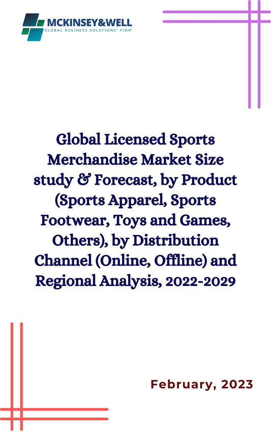 Global Licensed Sports Merchandise Market Size study & Forecast, by Product (Sports Apparel, Sports Footwear, Toys and Games, Others), by Distribution Channel (Online, Offline) and Regional Analysis, 2022-2029