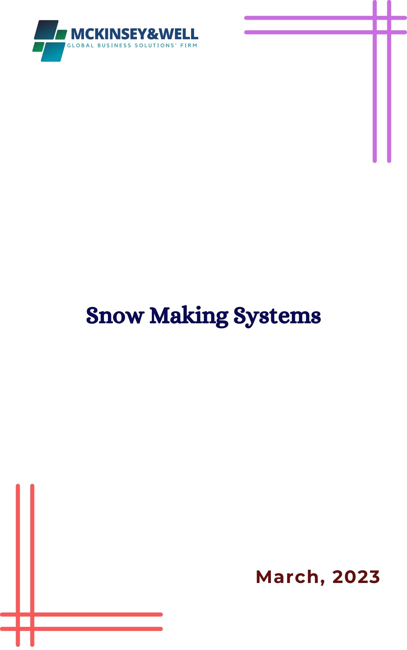 Snow Making Systems