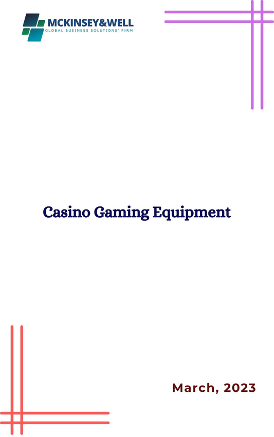 Casino Gaming Equipment