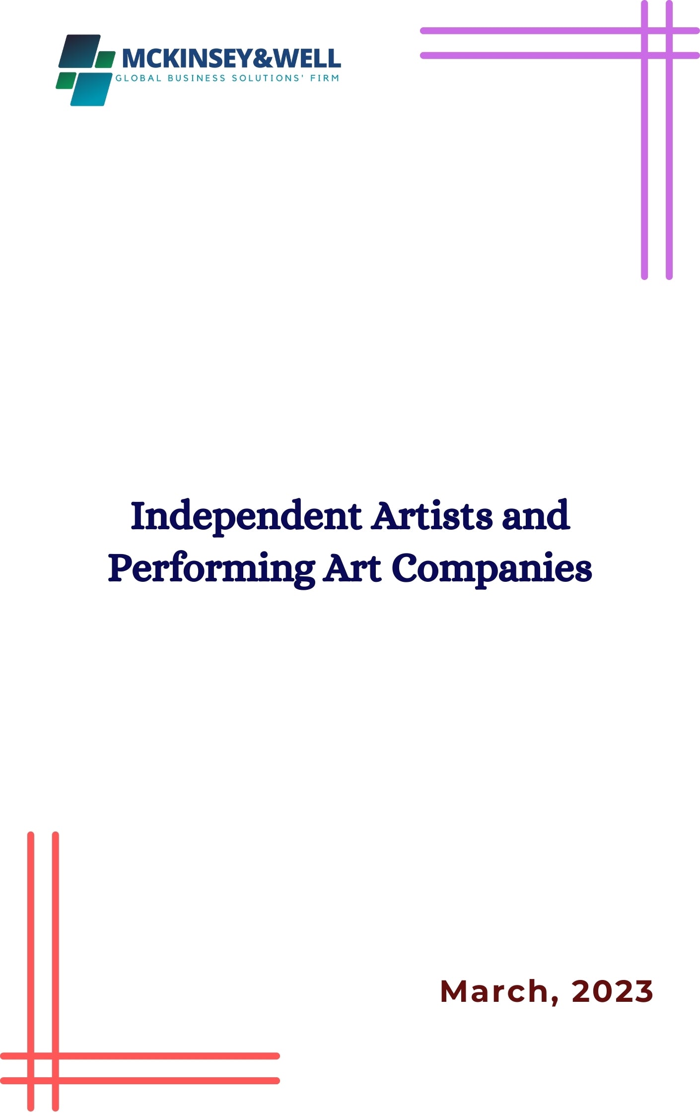 Independent Artists and Performing Art Companies