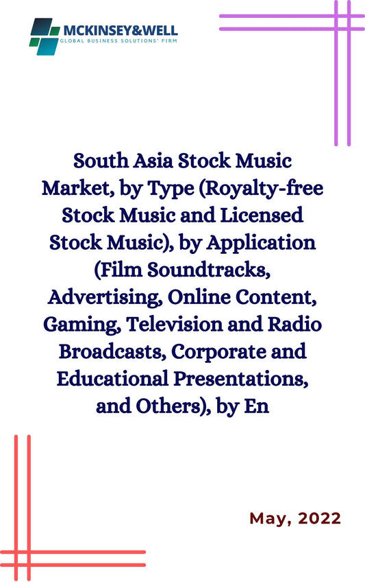 South Asia Stock Music Market, by Type (Royalty-free Stock Music and Licensed Stock Music), by Application (Film Soundtracks, Advertising, Online Content, Gaming, Television and Radio Broadcasts, Corporate and Educational Presentations, and Others), by En