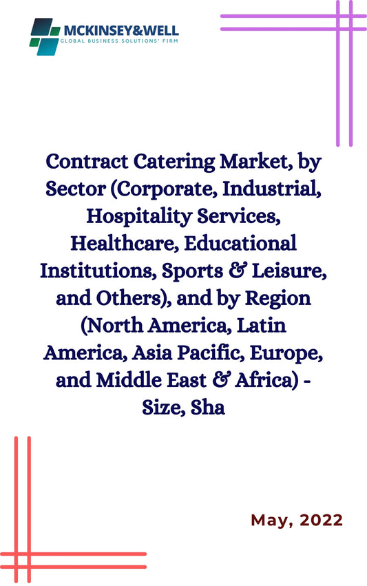 Contract Catering Market, by Sector (Corporate, Industrial, Hospitality Services, Healthcare, Educational Institutions, Sports & Leisure, and Others), and by Region (North America, Latin America, Asia Pacific, Europe, and Middle East & Africa) - Size, Sha