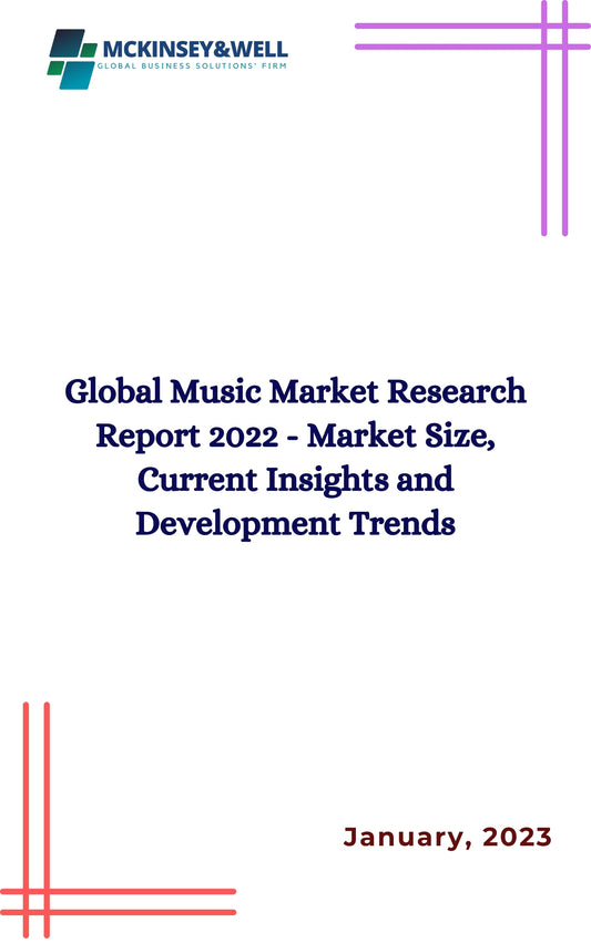 Global Music Market Research Report 2022 - Market Size, Current Insights and Development Trends