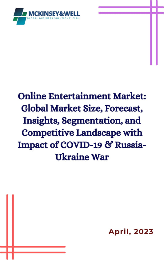 Online Entertainment Market: Global Market Size, Forecast, Insights, Segmentation, and Competitive Landscape with Impact of COVID-19 & Russia-Ukraine War