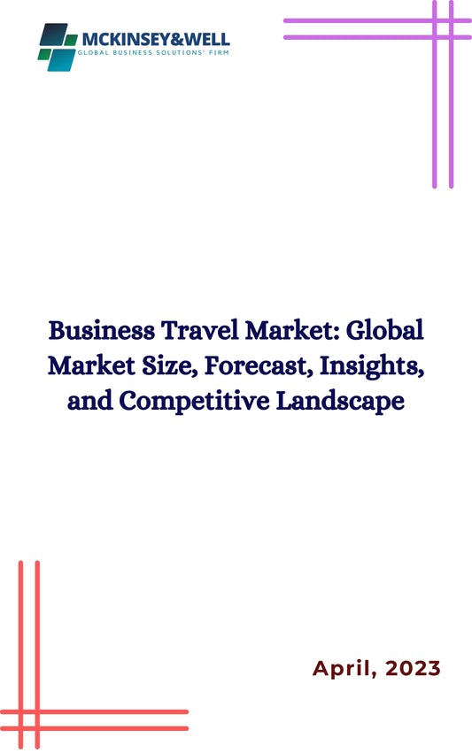 Business Travel Market: Global Market Size, Forecast, Insights, and Competitive Landscape