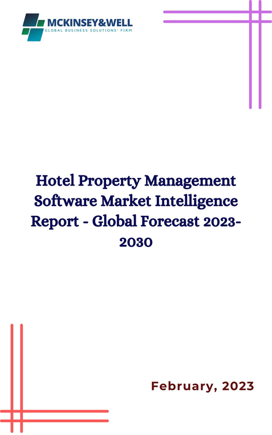 Hotel Property Management Software Market Intelligence Report - Global Forecast 2023-2030