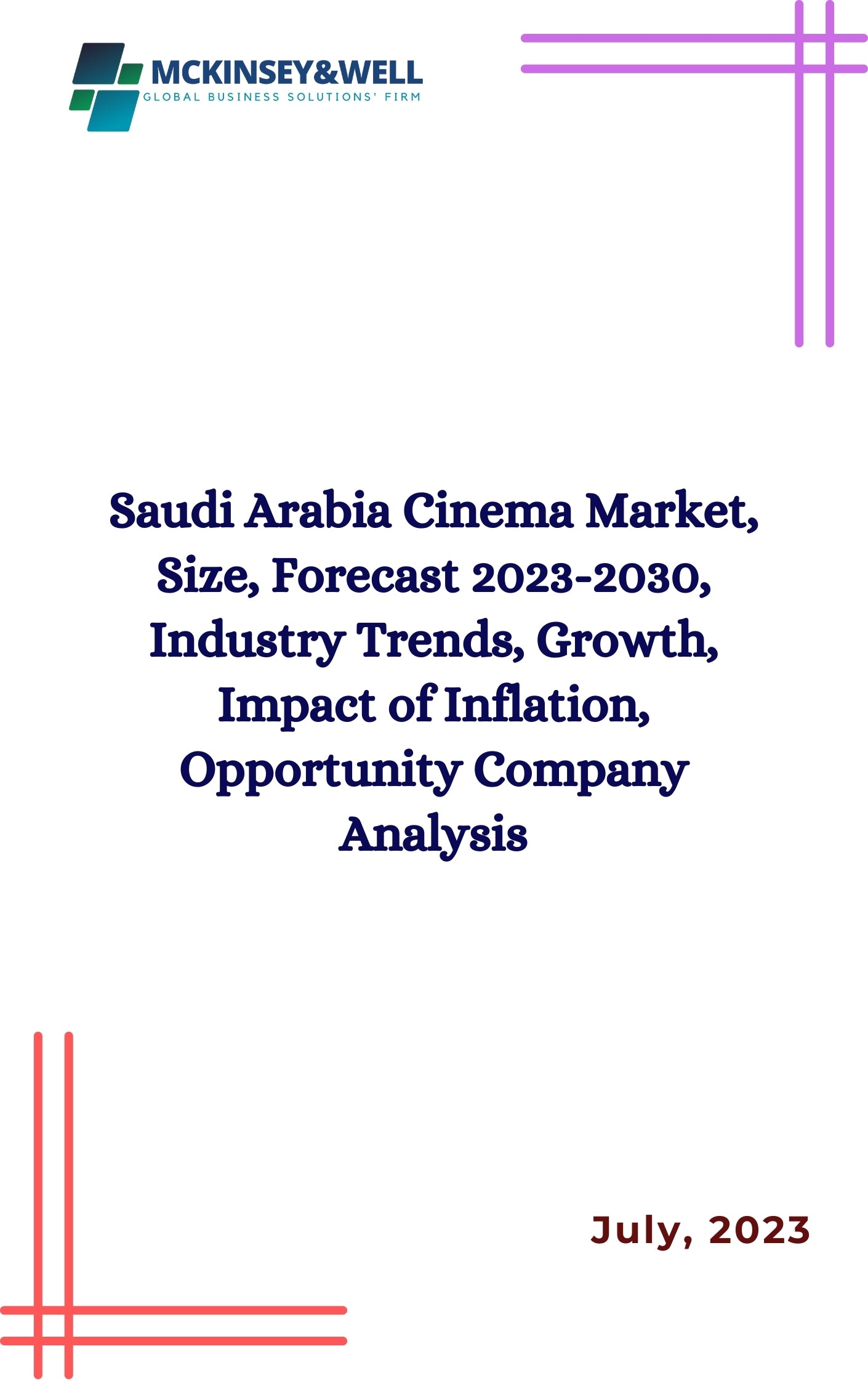 Saudi Arabia Cinema Market, Size, Forecast 2023-2030, Industry Trends, Growth, Impact of Inflation, Opportunity Company Analysis