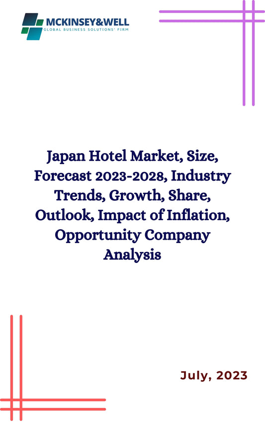 Japan Hotel Market, Size, Forecast 2023-2028, Industry Trends, Growth, Share, Outlook, Impact of Inflation, Opportunity Company Analysis