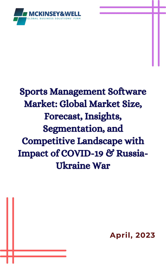 Sports Management Software Market: Global Market Size, Forecast, Insights, Segmentation, and Competitive Landscape with Impact of COVID-19 & Russia-Ukraine War