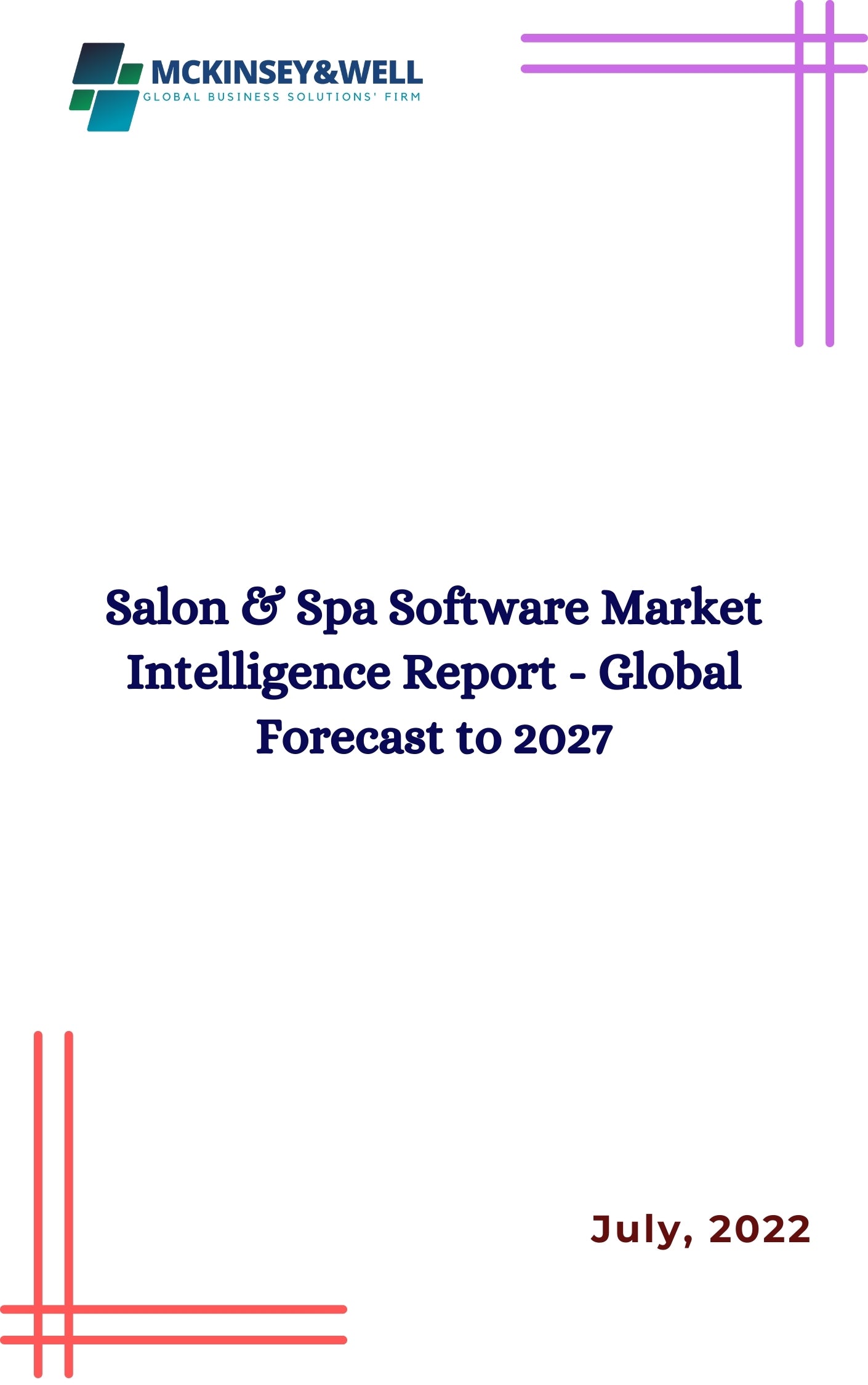 Salon & Spa Software Market Intelligence Report - Global Forecast to 2027