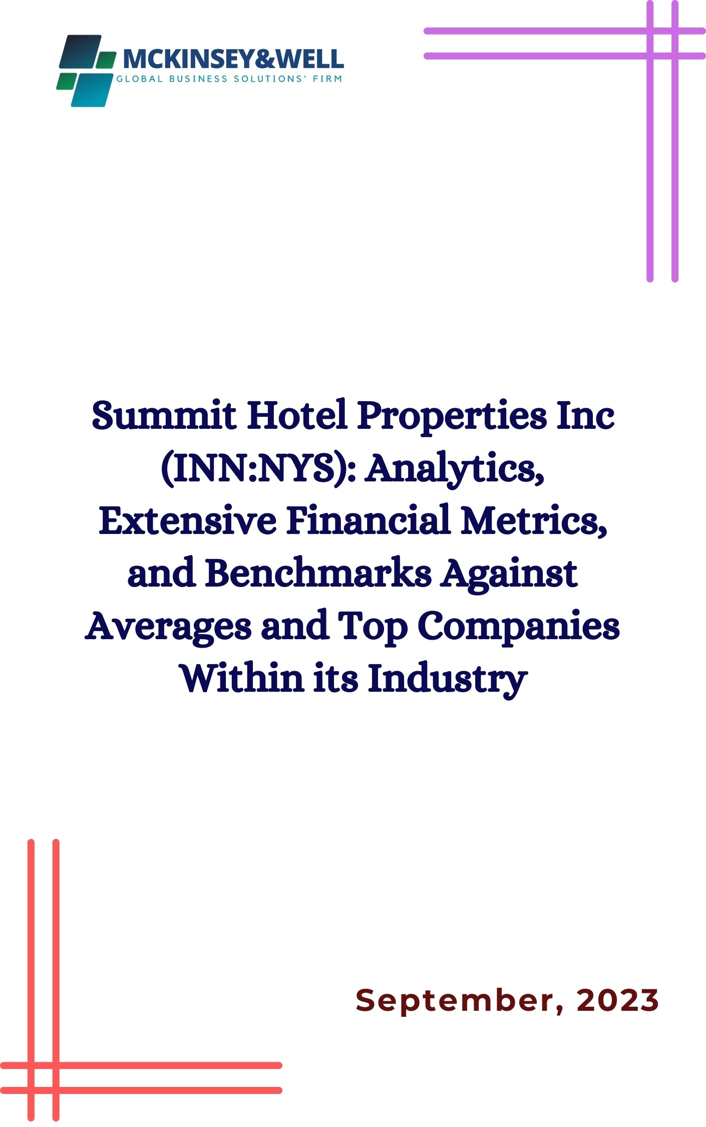 Summit Hotel Properties Inc (INN:NYS): Analytics, Extensive Financial Metrics, and Benchmarks Against Averages and Top Companies Within its Industry