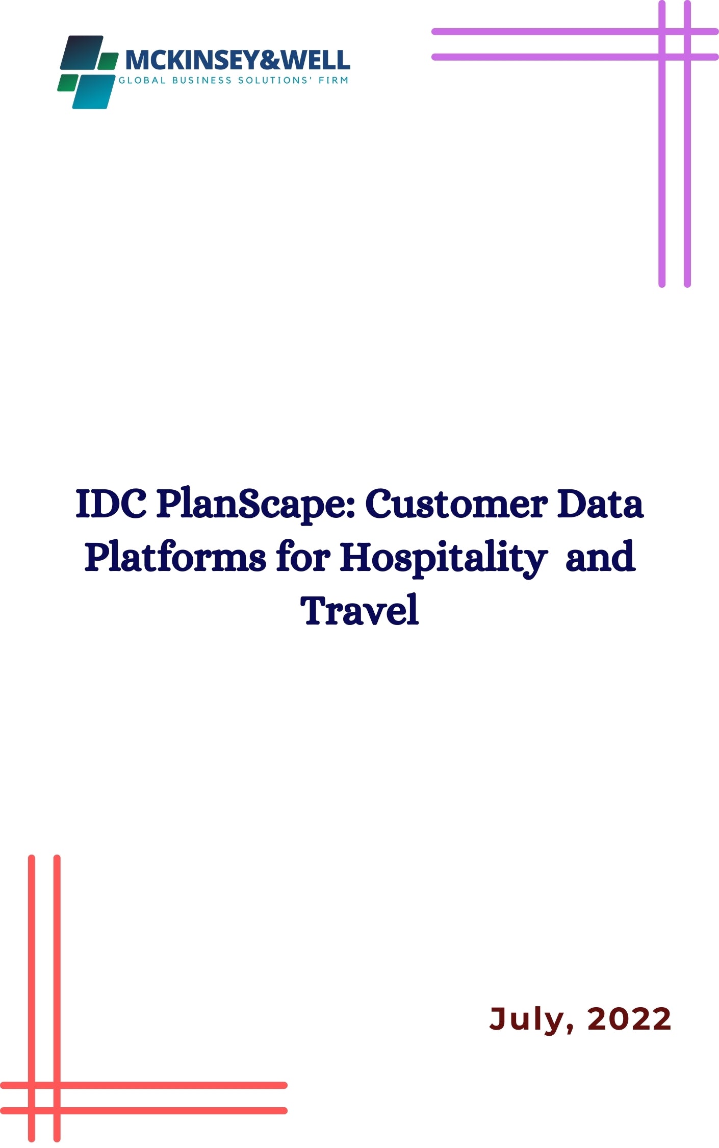 IDC PlanScape: Customer Data Platforms for Hospitality  and Travel