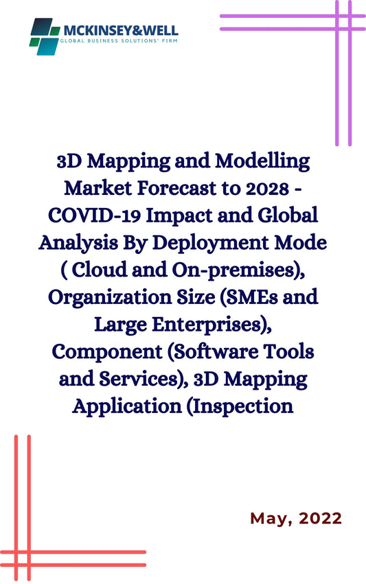 3D Mapping and Modelling Market Forecast to 2028 - COVID-19 Impact and Global Analysis By Deployment Mode ( Cloud and On-premises), Organization Size (SMEs and Large Enterprises), Component (Software Tools and Services), 3D Mapping Application (Inspection