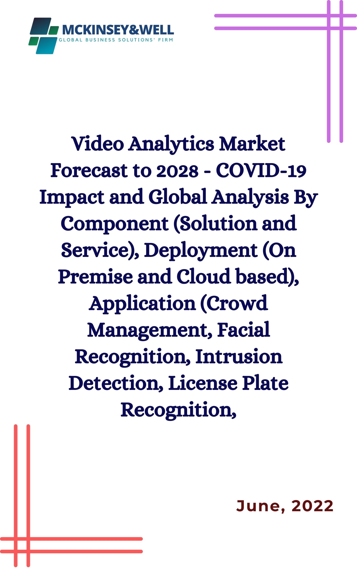 Video Analytics Market Forecast to 2028 - COVID-19 Impact and Global Analysis By Component (Solution and Service), Deployment (On Premise and Cloud based), Application (Crowd Management, Facial Recognition, Intrusion Detection, License Plate Recognition,