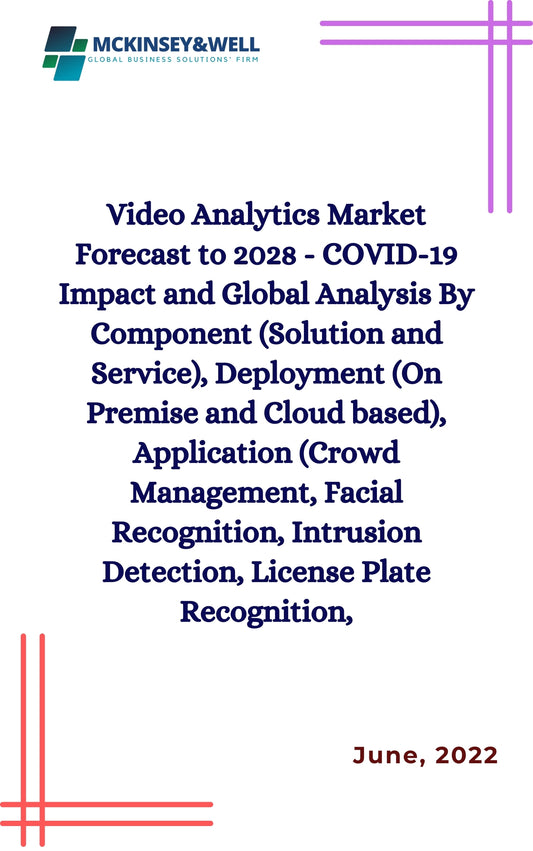 Video Analytics Market Forecast to 2028 - COVID-19 Impact and Global Analysis By Component (Solution and Service), Deployment (On Premise and Cloud based), Application (Crowd Management, Facial Recognition, Intrusion Detection, License Plate Recognition,