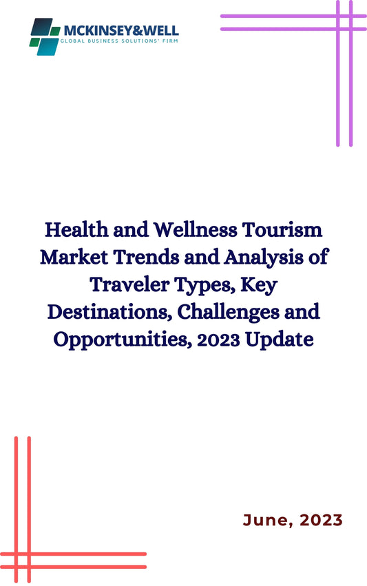 Health and Wellness Tourism Market Trends and Analysis of Traveler Types, Key Destinations, Challenges and Opportunities, 2023 Update