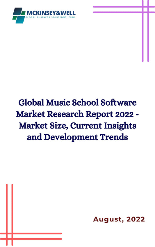 Global Music School Software Market Research Report 2022 - Market Size, Current Insights and Development Trends