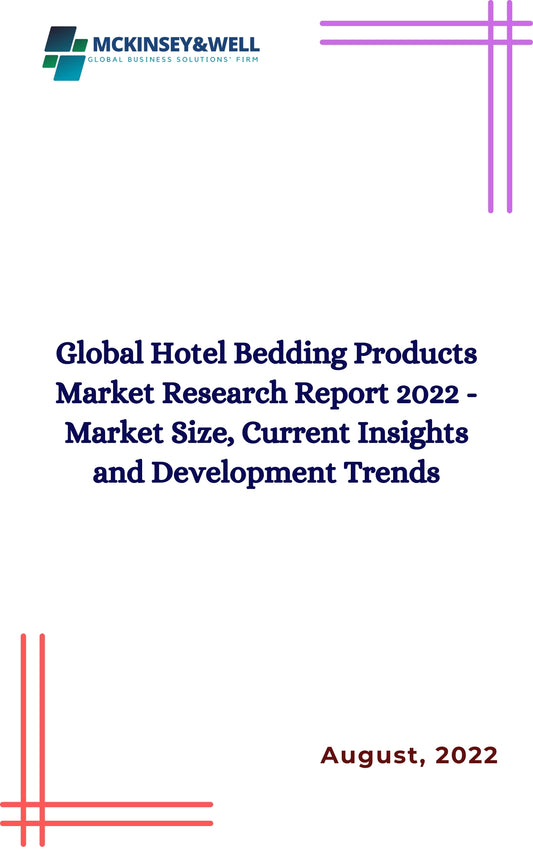 Global Hotel Bedding Products Market Research Report 2022 - Market Size, Current Insights and Development Trends