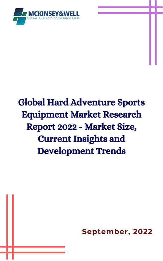 Global Hard Adventure Sports Equipment Market Research Report 2022 - Market Size, Current Insights and Development Trends