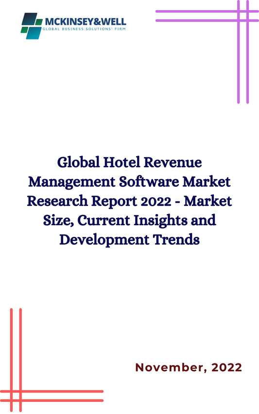 Global Hotel Revenue Management Software Market Research Report 2022 - Market Size, Current Insights and Development Trends