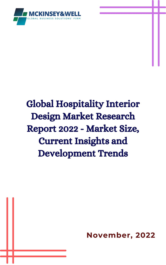 Global Hospitality Interior Design Market Research Report 2022 - Market Size, Current Insights and Development Trends