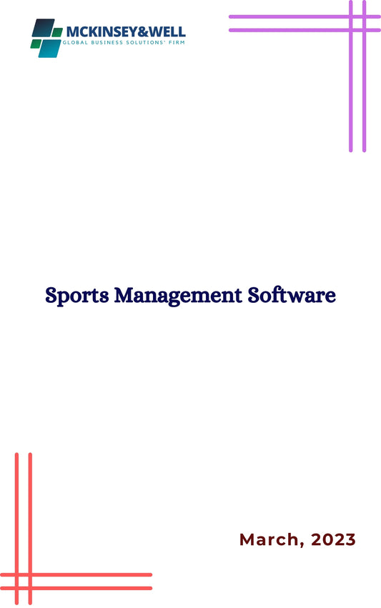 Sports Management Software