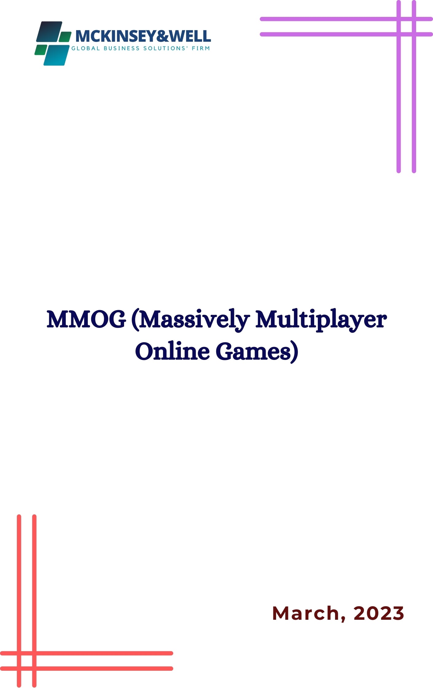 MMOG (Massively Multiplayer Online Games)