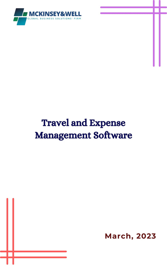 Travel and Expense Management Software