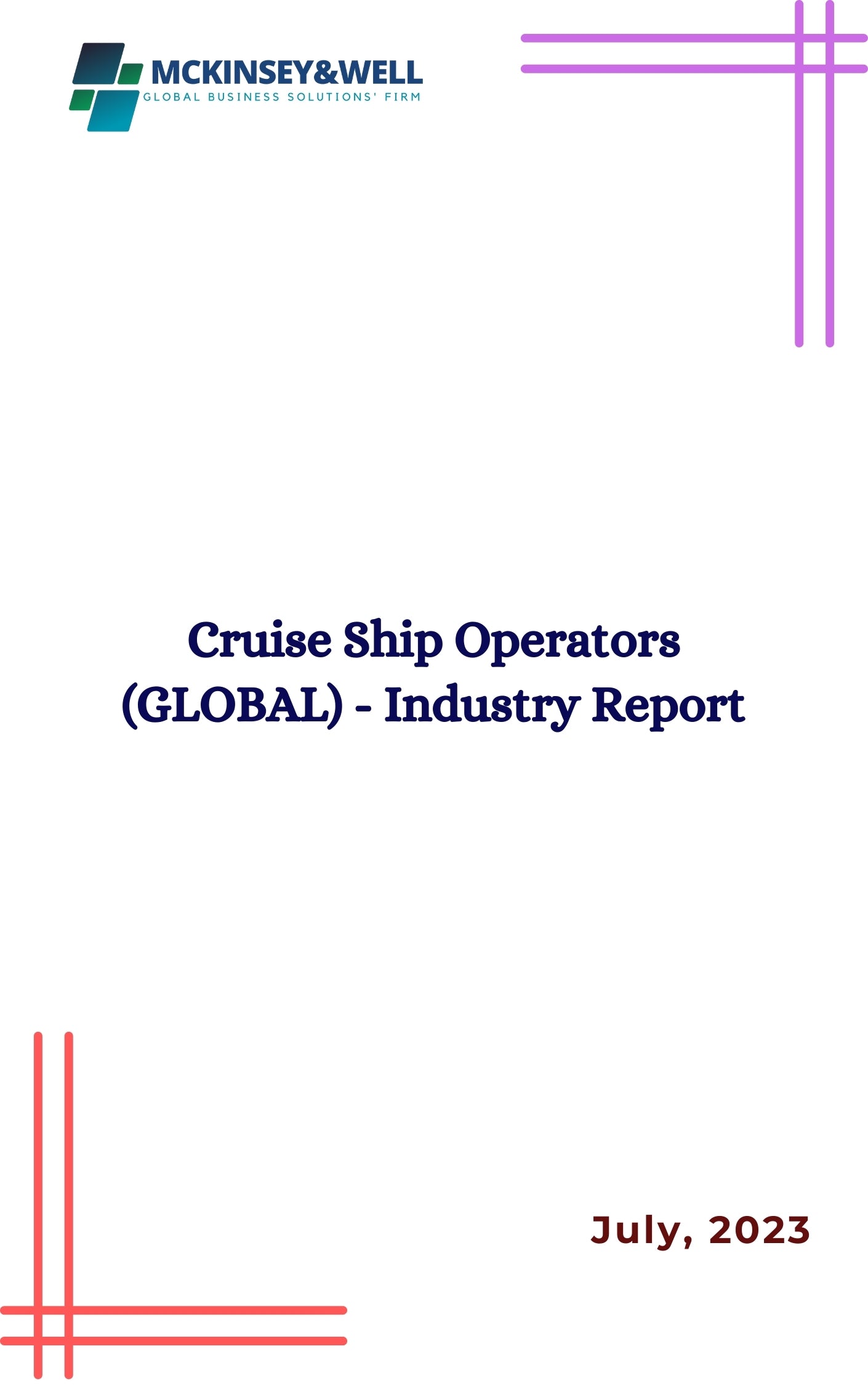 Cruise Ship Operators (GLOBAL) - Industry Report