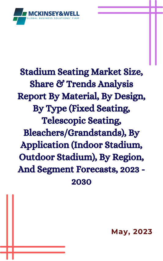 Stadium Seating Market Size, Share & Trends Analysis Report By Material, By Design, By Type (Fixed Seating, Telescopic Seating, Bleachers/Grandstands), By Application (Indoor Stadium, Outdoor Stadium), By Region, And Segment Forecasts, 2023 - 2030