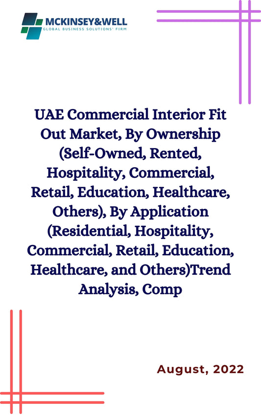 UAE Commercial Interior Fit Out Market, By Ownership (Self-Owned, Rented, Hospitality, Commercial, Retail, Education, Healthcare, Others), By Application (Residential, Hospitality, Commercial, Retail, Education, Healthcare, and Others)Trend Analysis, Comp