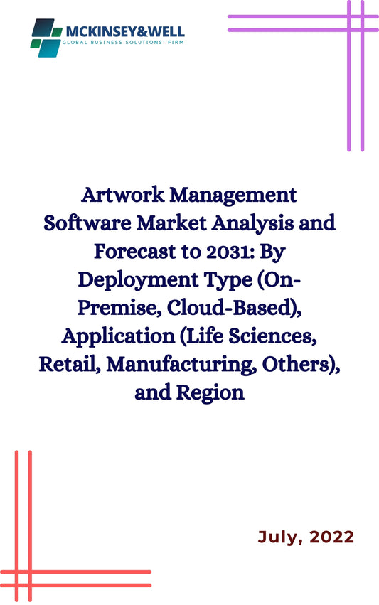 Artwork Management Software Market Analysis and Forecast to 2031: By Deployment Type (On-Premise, Cloud-Based), Application (Life Sciences, Retail, Manufacturing, Others), and Region