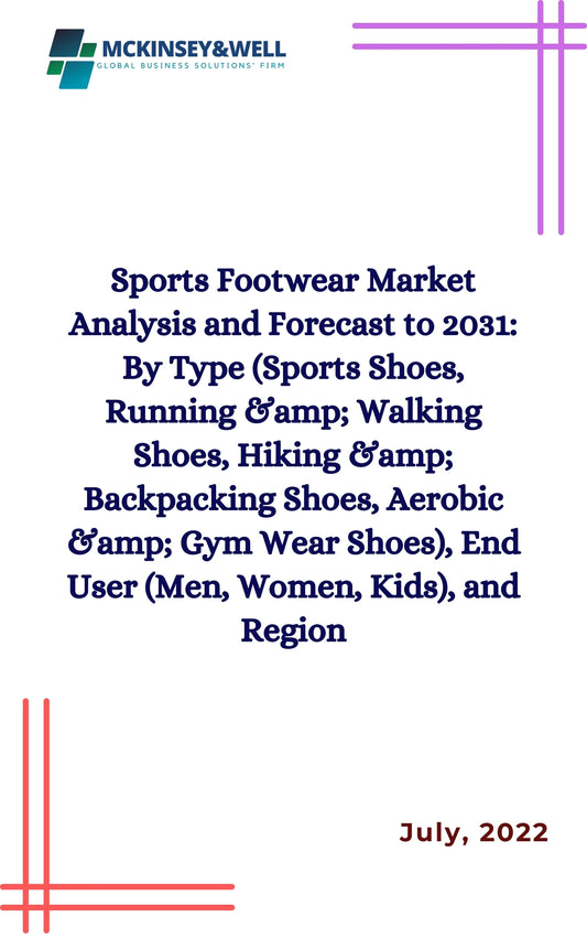 Sports Footwear Market Analysis and Forecast to 2031: By Type (Sports Shoes, Running &amp; Walking Shoes, Hiking &amp; Backpacking Shoes, Aerobic &amp; Gym Wear Shoes), End User (Men, Women, Kids), and Region