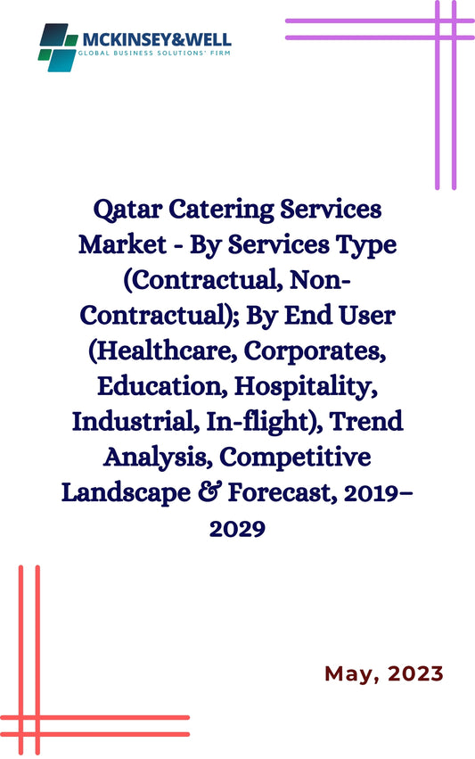 Qatar Catering Services Market - By Services Type (Contractual, Non-Contractual); By End User (Healthcare, Corporates, Education, Hospitality, Industrial, In-flight), Trend Analysis, Competitive Landscape & Forecast, 2019–2029