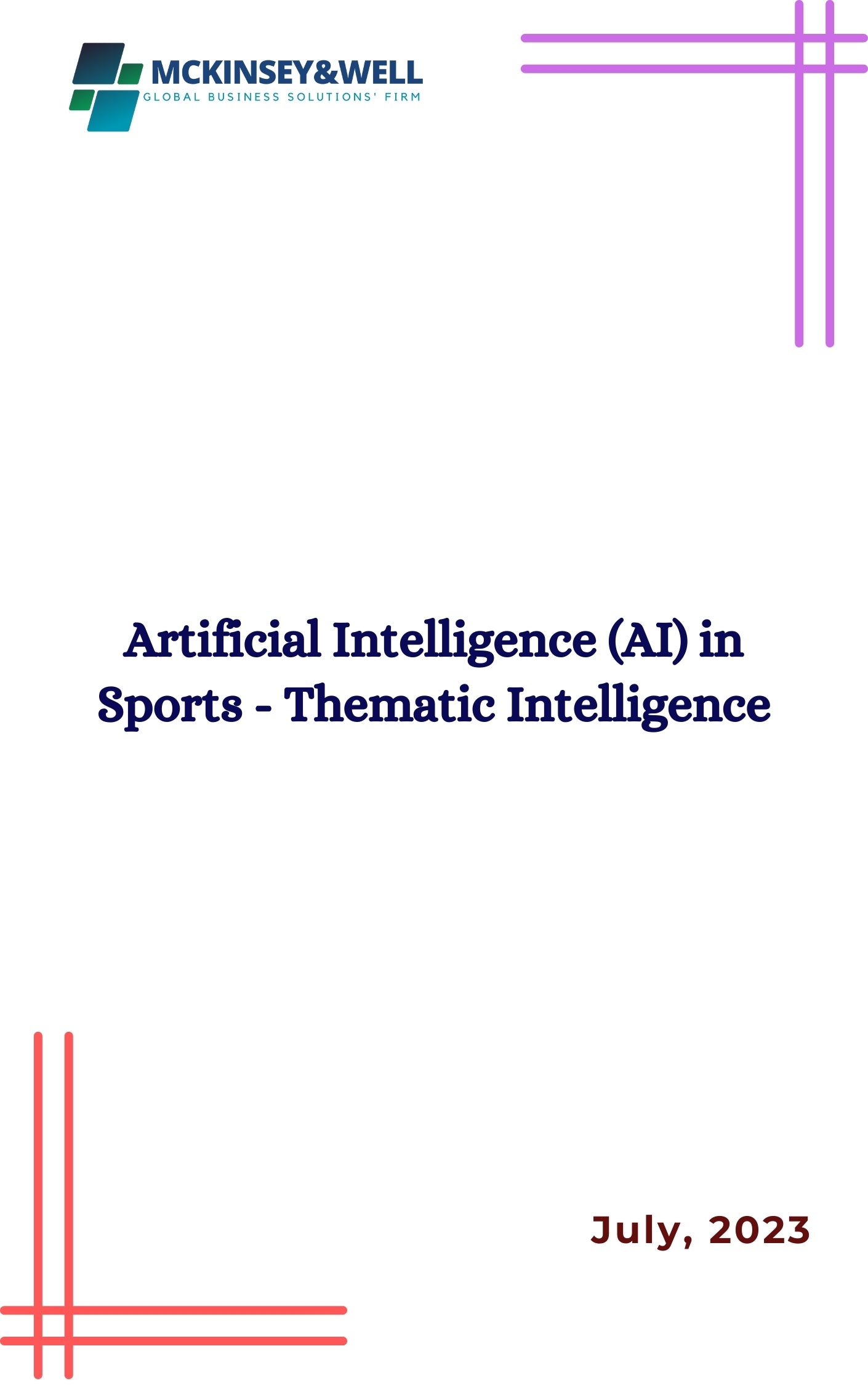 Artificial Intelligence (AI) in Sports - Thematic Intelligence