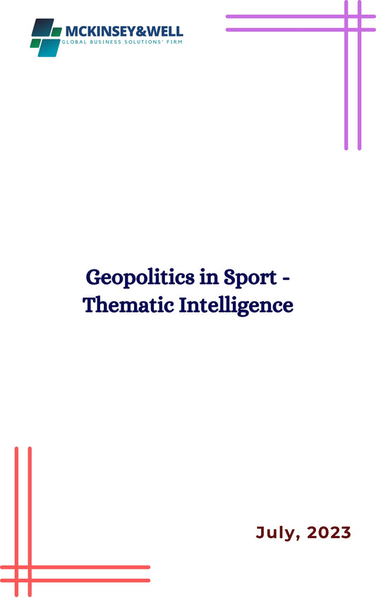 Geopolitics in Sport - Thematic Intelligence