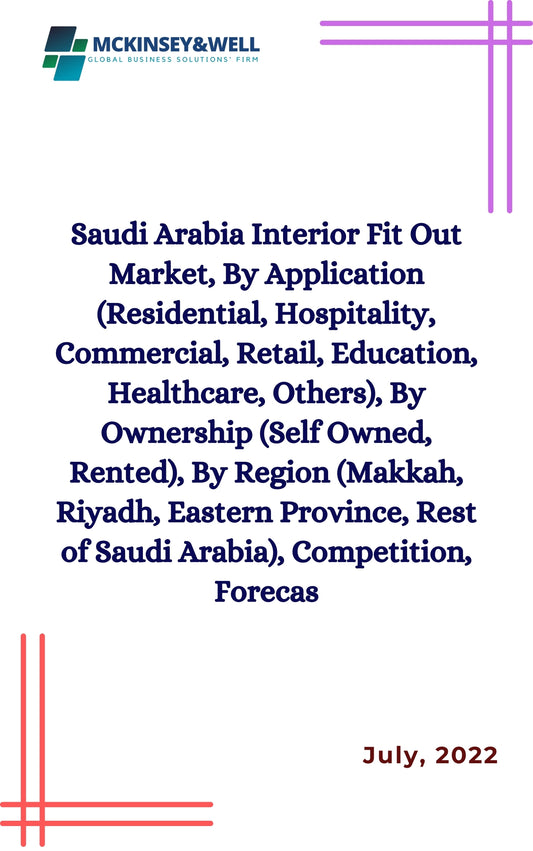 Saudi Arabia Interior Fit Out Market, By Application (Residential, Hospitality, Commercial, Retail, Education, Healthcare, Others), By Ownership (Self Owned, Rented), By Region (Makkah, Riyadh, Eastern Province, Rest of Saudi Arabia), Competition, Forecas