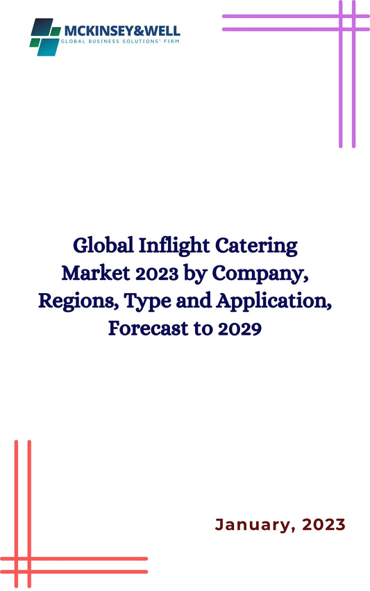 Global Inflight Catering Market 2023 by Company, Regions, Type and Application, Forecast to 2029