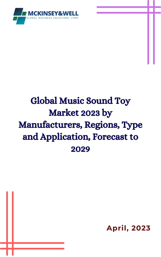 Global Music Sound Toy Market 2023 by Manufacturers, Regions, Type and Application, Forecast to 2029