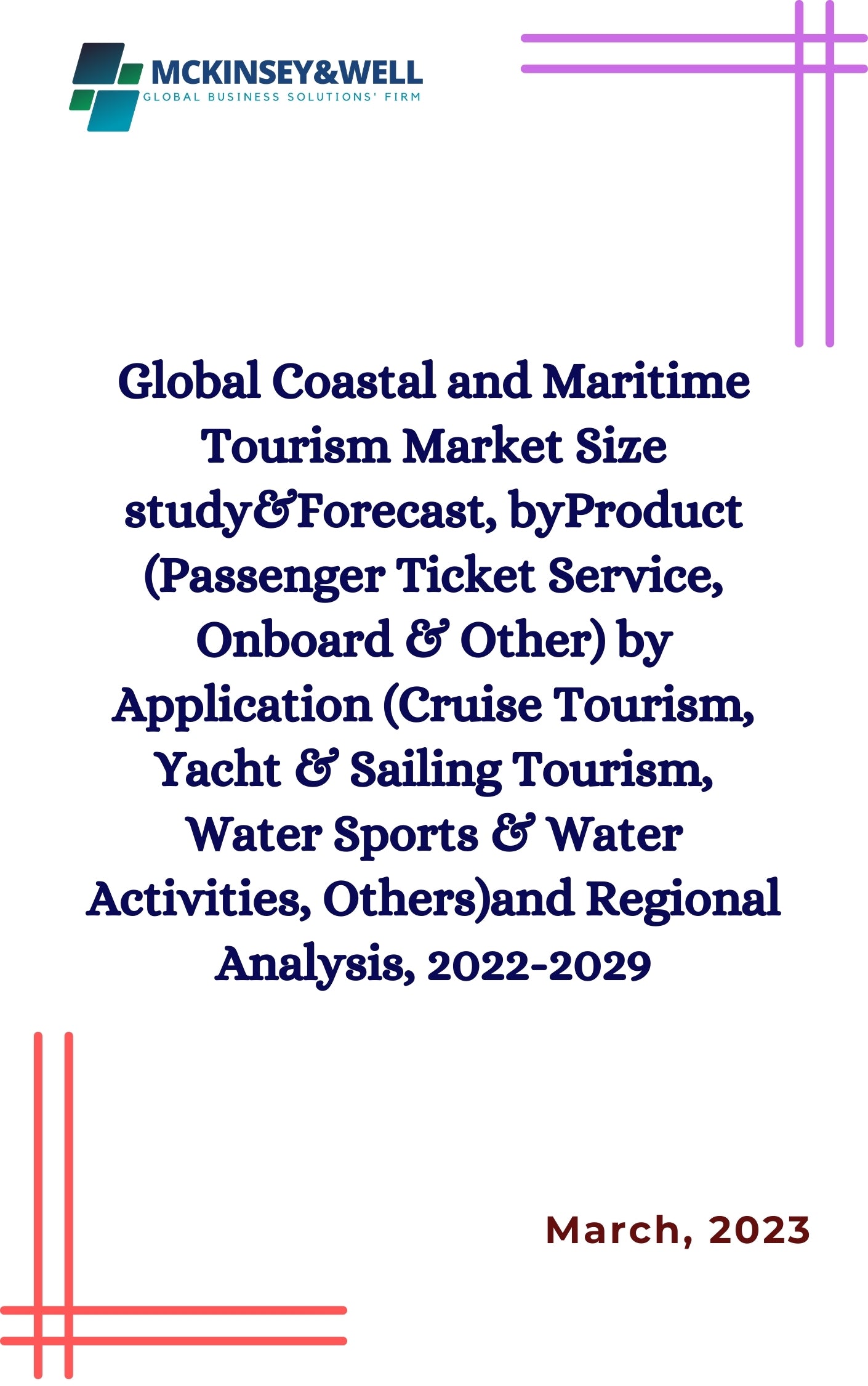 Global Coastal and Maritime Tourism Market Size study&Forecast, byProduct (Passenger Ticket Service, Onboard & Other) by Application (Cruise Tourism, Yacht & Sailing Tourism, Water Sports & Water Activities, Others)and Regional Analysis, 2022-2029